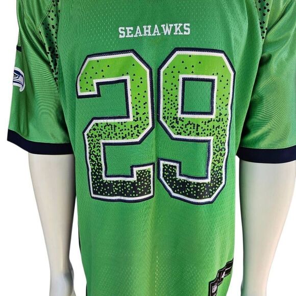 Nike NFL On Field Seattle Seahawks Earl Thomas #29 Jersey Men’s 48 Green Blue - Picture 5 of 14